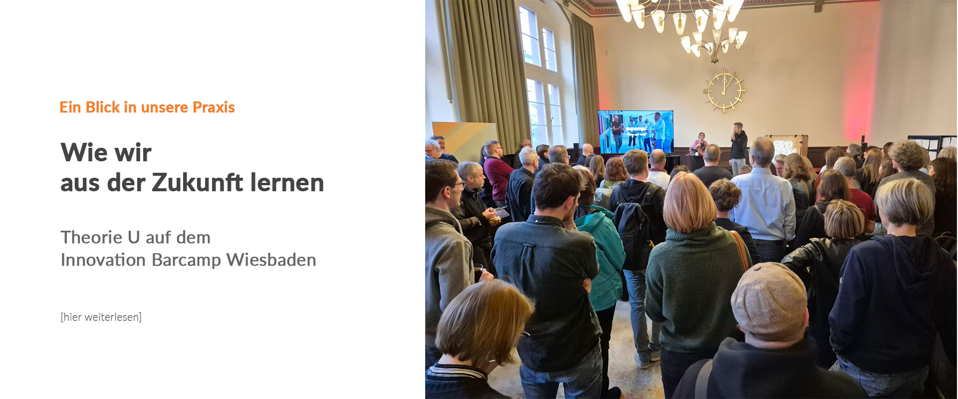 Slide: Wie wir aus der Zukunft lernen.