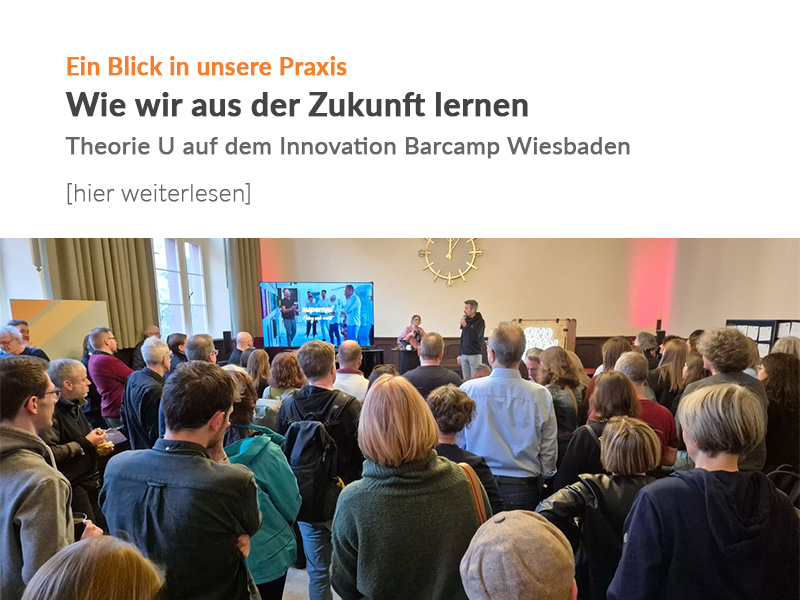 Slide: Wie wir aus der Zukunft lernen.